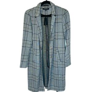 Dynamite Grey Shacket Long Style Blazer Jacket Trench Small NWT